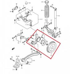 Ступица задняя левая SUZUKI GRAND VITARA TD54W J20A