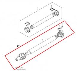 Карданный вал задний GRAND VITARA 2005-2015 TDA4W J24B