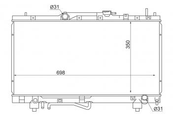 Радиатор основной CORONA PREMIO 96-00 ST215 3S-FE