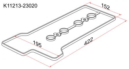 Прокладка клапанной крышки TOYOTA BELTA 1SZ 11213-23020 новая
