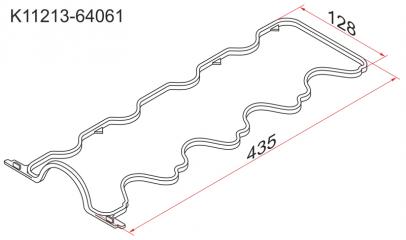 Прокладка клапанной крышки TOYOTA AVENSIS 93- 2C K11213-64061 новая