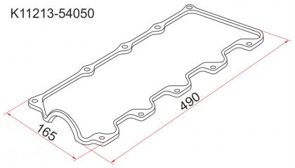 Прокладка клапанной крышки TOYOTA HIACE 89- H50 2L K11213-54050 новая
