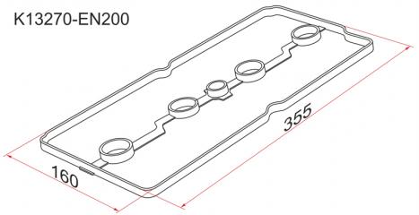 Прокладка клапанной крышки NISSAN QASHQAI 13270-EN200 новая