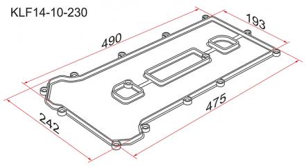 Прокладка клапанной крышки MAZDA 6 KLF14-10-230 новая