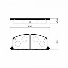 Колодки TOYOTA CALDINA