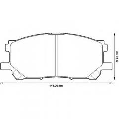 Колодки TOYOTA HARRIER 03