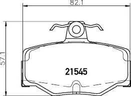 Запчасть колодки задние NISSAN ALMERA