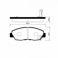 Колодки HONDA CIVIC JBP0095 новая