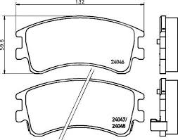 Колодки MAZDA 6 GG JBP0084 новая