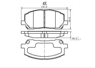 Колодки TOYOTA Highlander