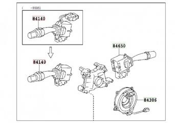 Переключатель поворотов TOYOTA AVENSIS T220 3SFE