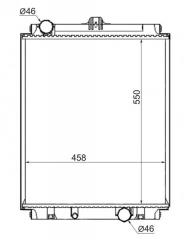 Запчасть радиатор охлаждения MITSUBISHI CANTER 2001-