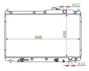 Радиатор охлаждения HONDA STEPWGN 1996-2001