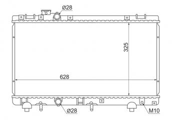 Радиатор охлаждения TOYOTA TERCEL 1994-1999