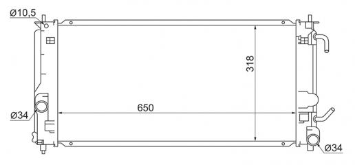 Запчасть радиатор охлаждения TOYOTA CELICA 1999-2006