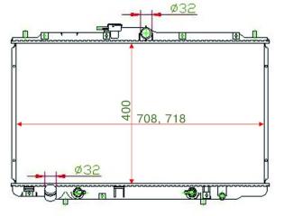 Запчасть радиатор охлаждения HONDA INSPIRE 1998-2003