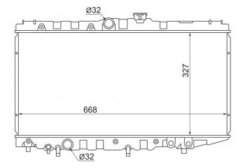 Радиатор охлаждения TOYOTA CARINA 1987-1992