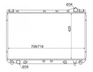 Радиатор охлаждения TOYOTA AVALON 1995-2000