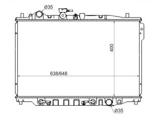 Радиатор охлаждения MAZDA CAPELLA 1988-1992