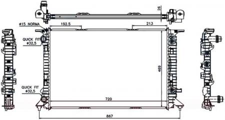 Запчасть радиатор охлаждения AUDI Q5