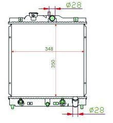 Радиатор охлаждения HONDA CIVIC