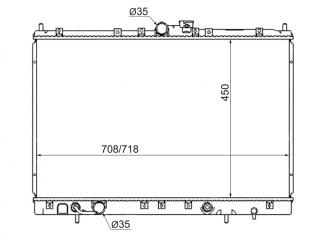 Запчасть радиатор охлаждения MITSUBISHI RVR 1999-2003
