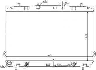 Радиатор охлаждения HYUNDAI ELANTRA