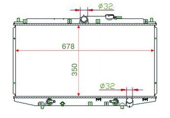 Радиатор охлаждения HONDA ACCORD 1997-2002 CF3 20T2N HD0003CF новая