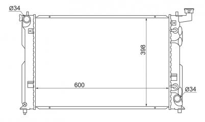 Радиатор охлаждения TOYOTA ALLION 2001-