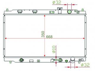 Радиатор охлаждения HONDA INTEGRA 1993-2000