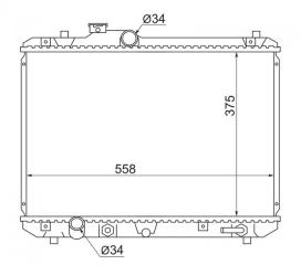 Радиатор охлаждения SUZUKI SWIFT 2004-