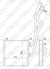 Радиатор печки NISSAN X-TRAIL J31 YD22 ST-DTU2-395-0 новая