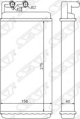 Радиатор печки AUDI A6 AAD ST-AU11-395-0 новая