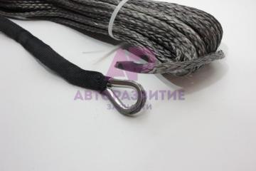 Трос для лебедки синтетический 6 мм*28 метров (серый)