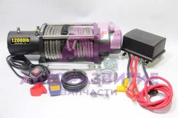 Лебедка Electric Winch 12000 5500 кг синтетический трос / кевларовый