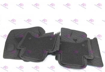 Запчасть коврики в салон lexus gx460 / floor mats / комплект автоковриков с резиновым съёмным ворсом / лексус гх 460 / автомобильный полик / цвет черный / большие