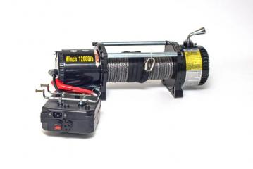 Лебедка автомобильная электрическая 12V Electric Winch 12000lbs/5443 кг кевларовый трос