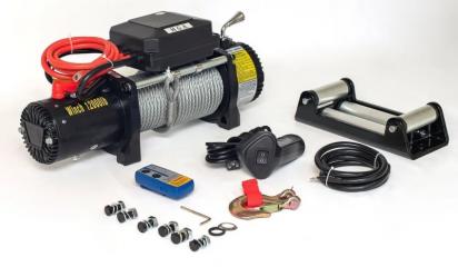 Запчасть лебедка автомобильная электрическая 12v electric winch 12000lbs / 5443 кг