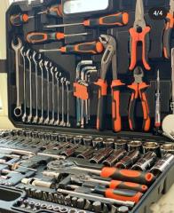 Набор инструментов 142 предмета предмета в защитном кейсе для ремонта автомобиля