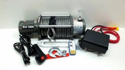 Лебёдка электрическая electric winch 12000