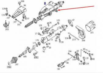 Рулевая колонка E-CLASS 1997 W210 113.940 4.3L
