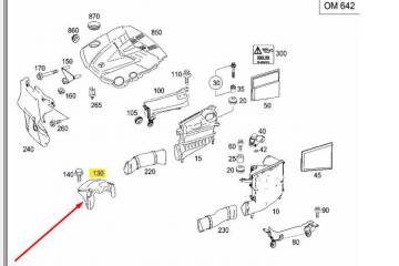 Экран тепловой C 2005 W203 642.910 3.0L