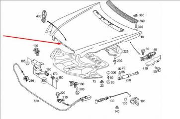 Капот E-CLASS 2004 W211 112.949 3.2L