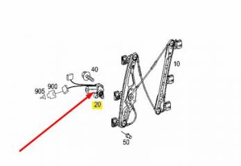 Моторчик стеклоподъёмника передний левый MERCEDES E W211 648.961 3.2 cdi