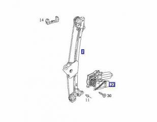 Стеклоподъемник задний правый E-CLASS 1997 W210 113.940 4.3L