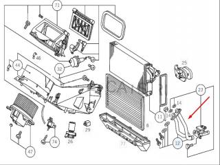 Трубка отопителя MERCEDES V W638 611.980 2.2 CDI