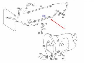 Трубка охлаждения акпп E 2000 S210 112.914 2.6L