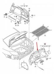 Обшивка багажника PASSAT CC 2008 B6 357 BZB 1.8 TSI