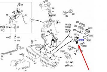 Датчик уровня топлива MERCEDES E W211 646.961 2.2 CDI