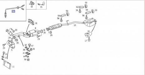 Лямбда-зонд CLK-CLASS 1998 W208 112.940 3.2L